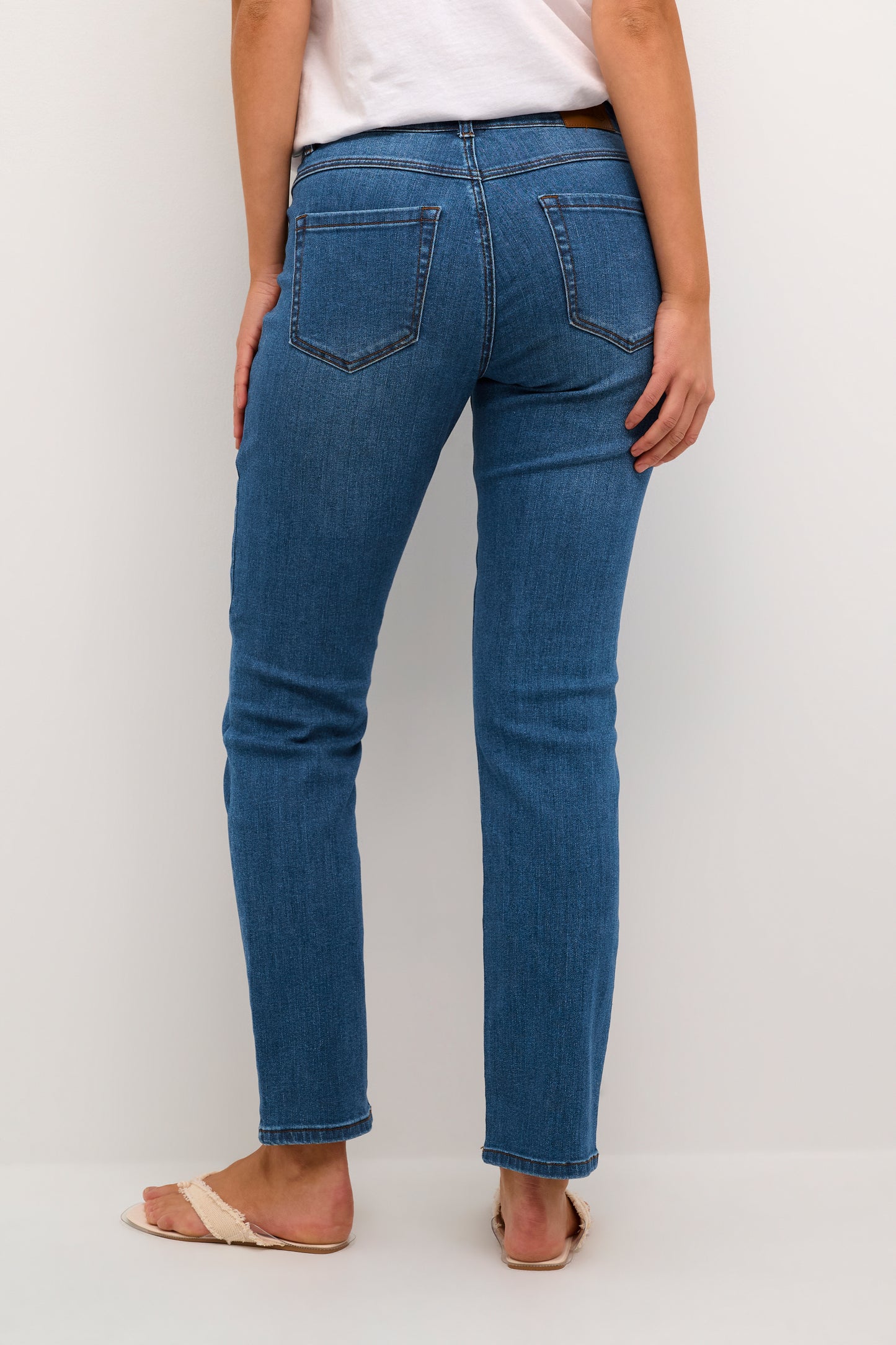 KAsinem Straight Leg Jeans - Blue Denim