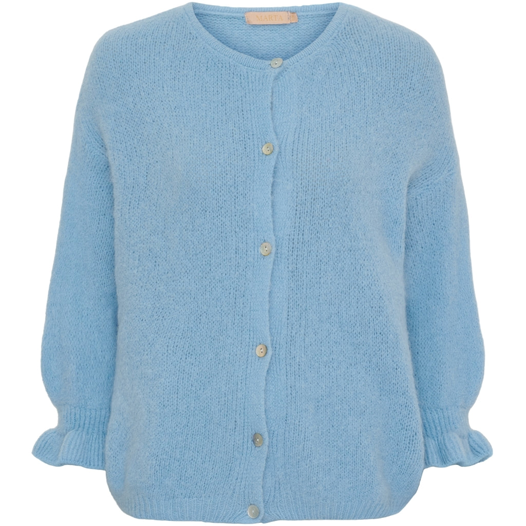 Juliana Knit Cardigan - Strong Celeste