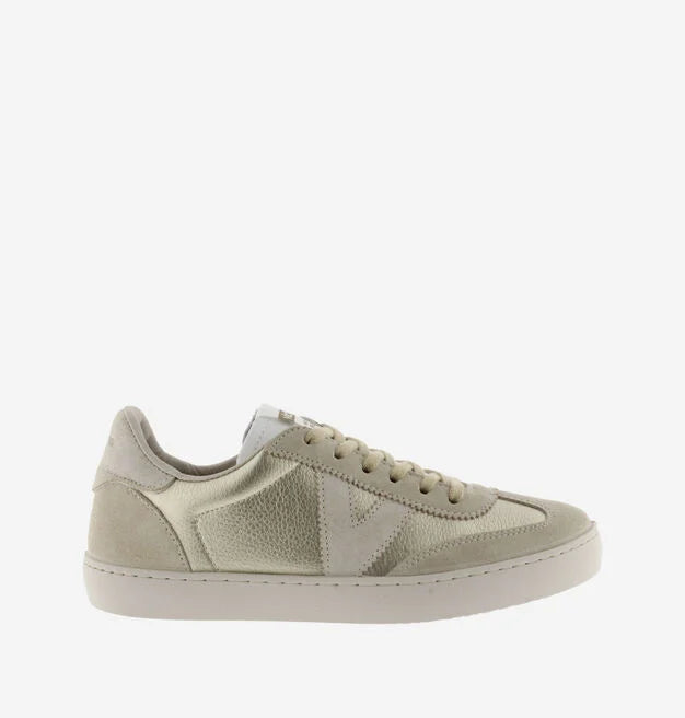 Berlin Split Leather Cyclist Trainer - Platino