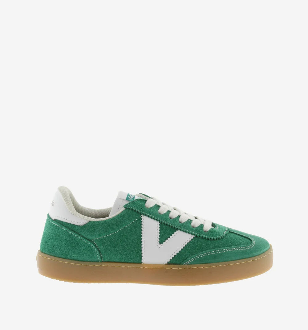 Berlin Split Leather Cyclist Trainers - Green