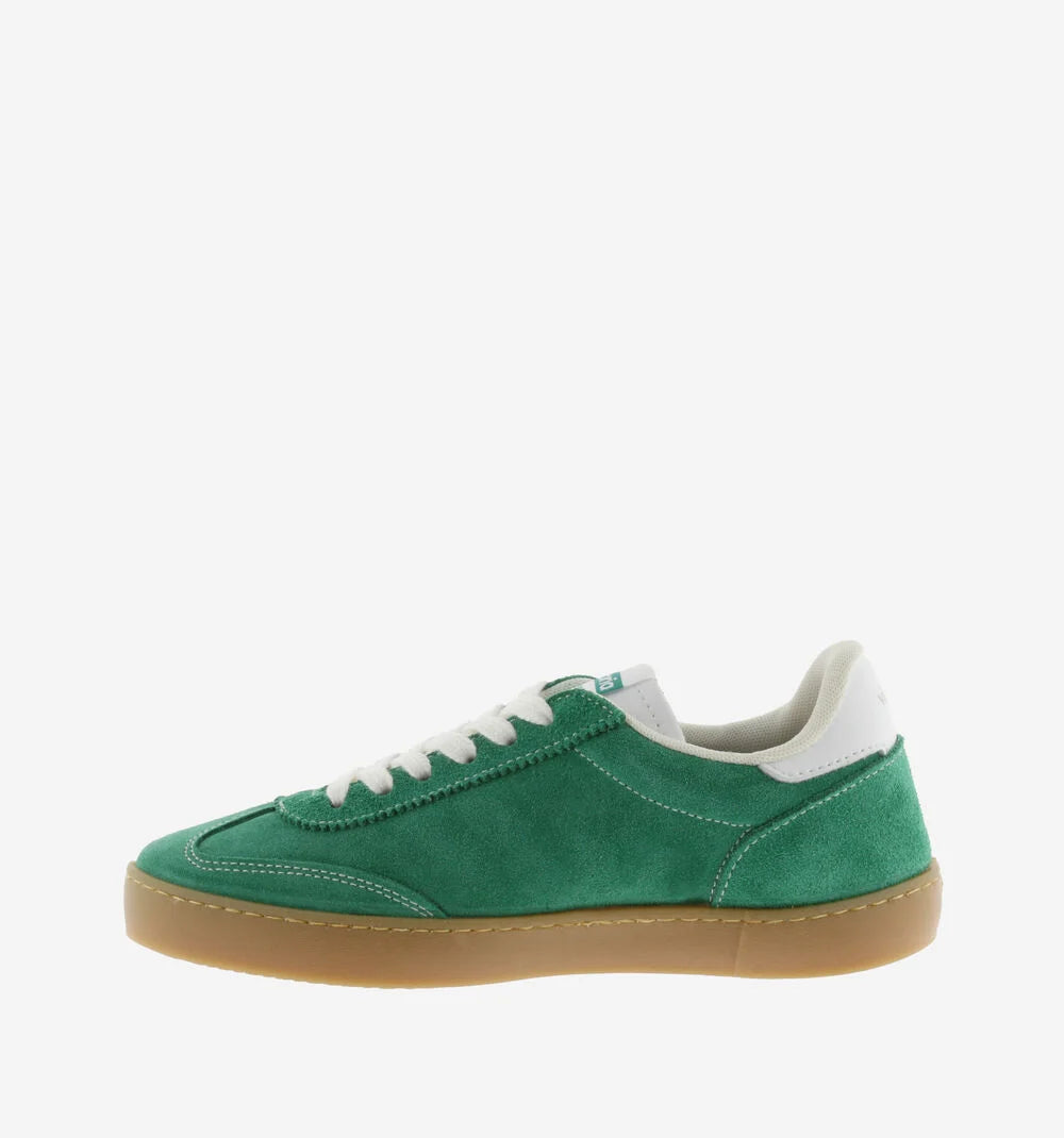 Berlin Split Leather Cyclist Trainers - Green