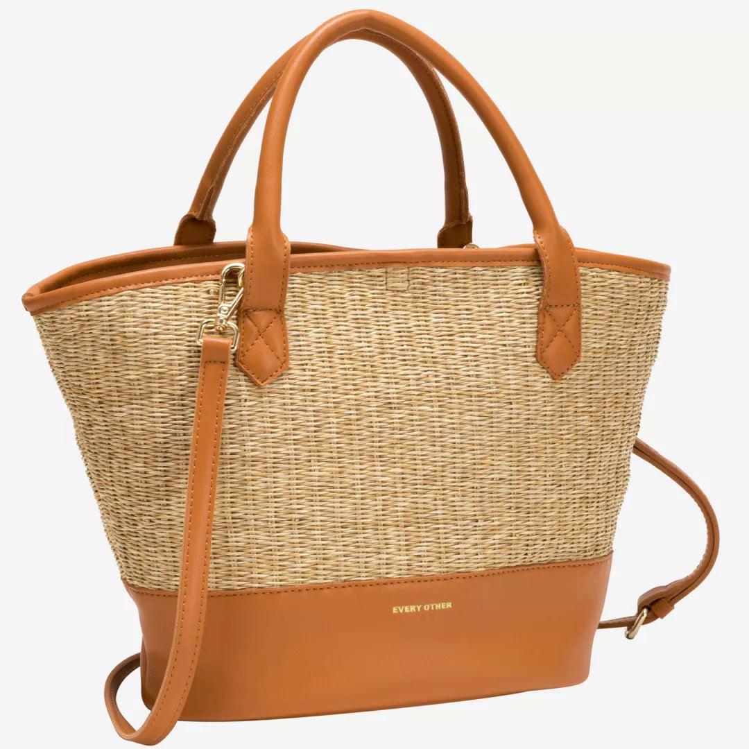 Soleil Rattan Bag - Tan