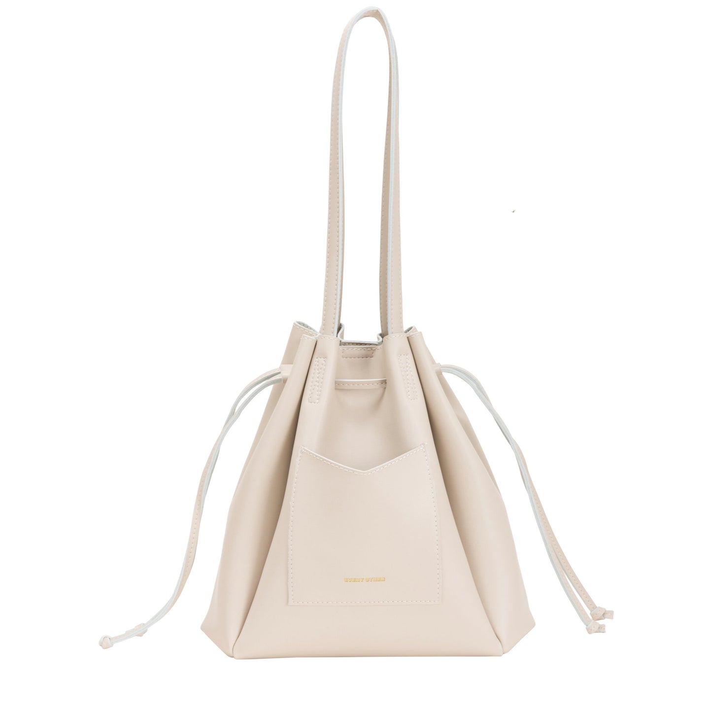 Draw Top Tote Bag - Taupe