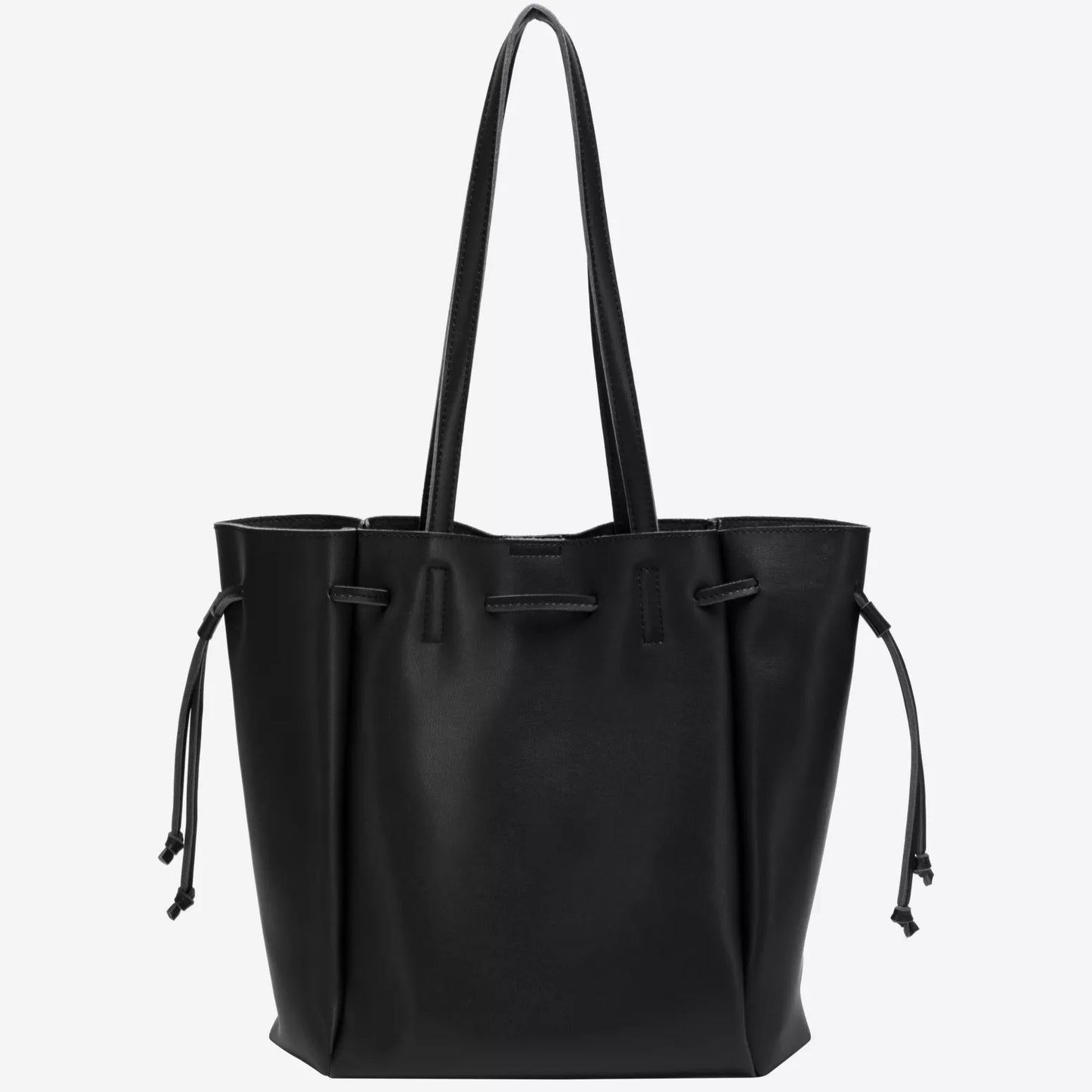 Draw Top Tote Bag - Black