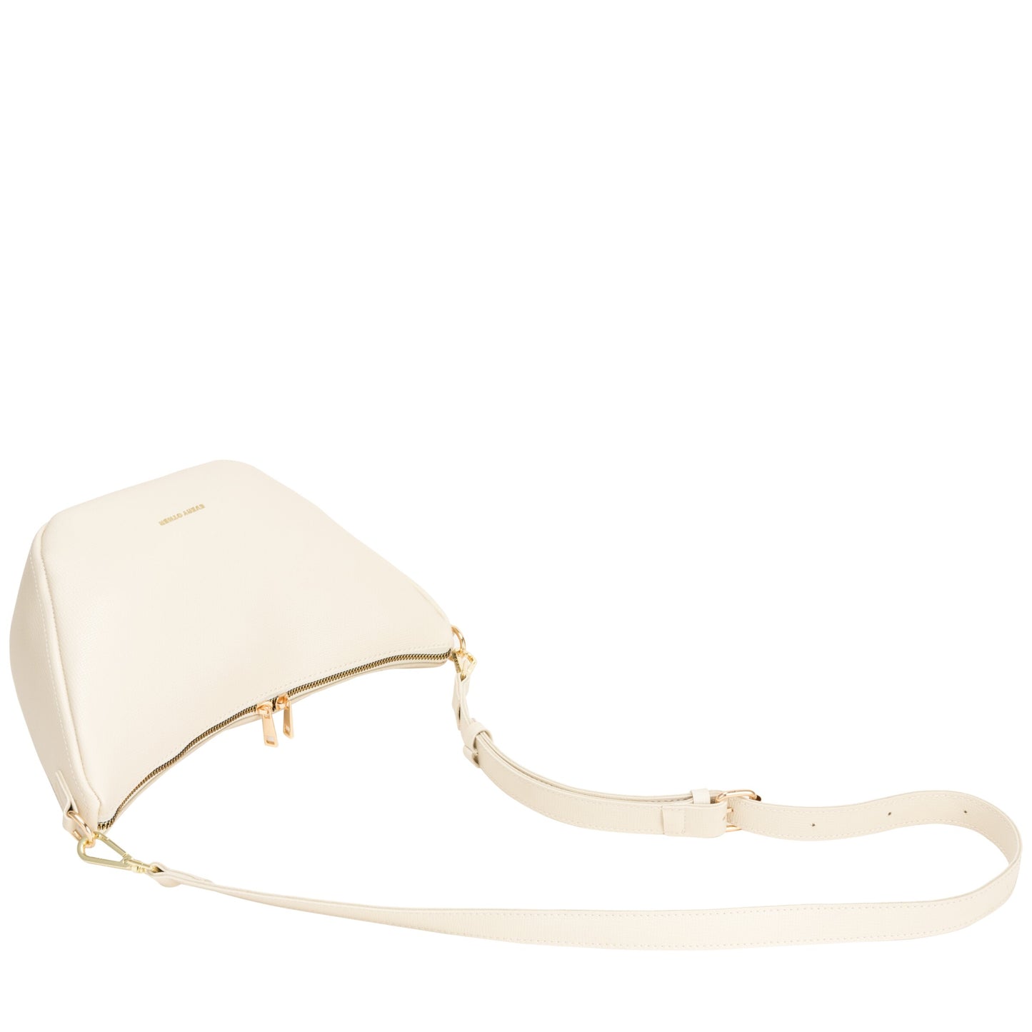 Medium V Line Shoulder Bag - Off White