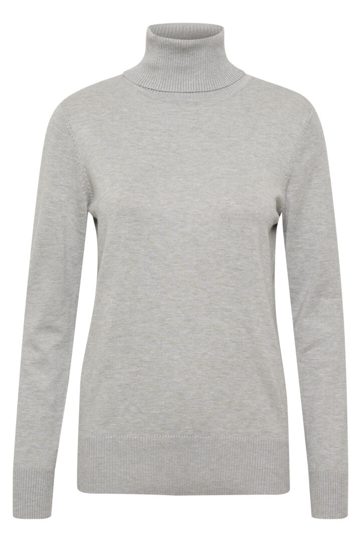 MilaSZ Rollneck Pullover - Pearl Grey Melange