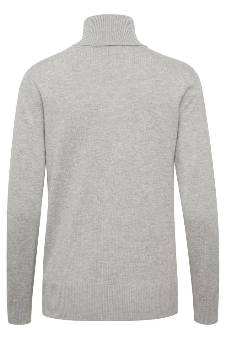 MilaSZ Rollneck Pullover - Pearl Grey Melange
