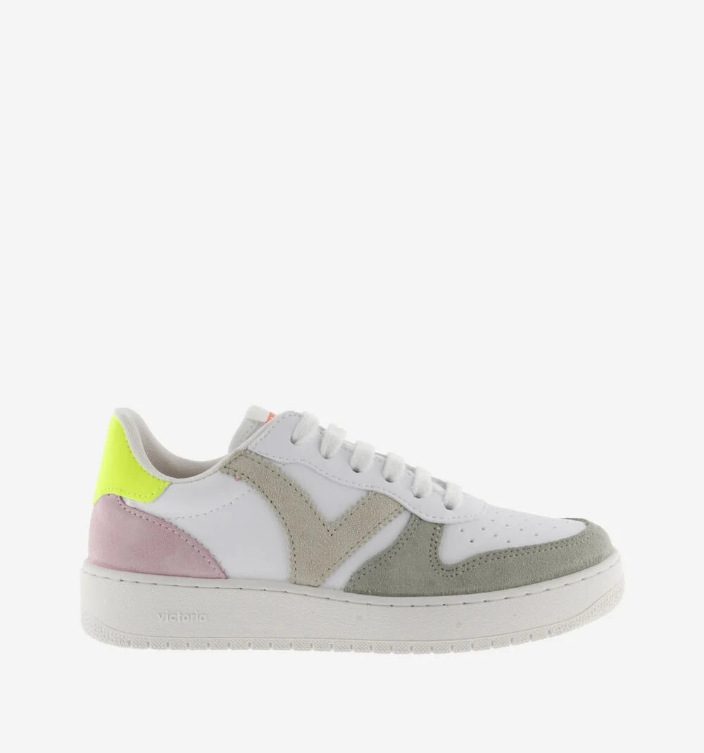 Seul Split Leather Multicolour Trainers - Amarillo