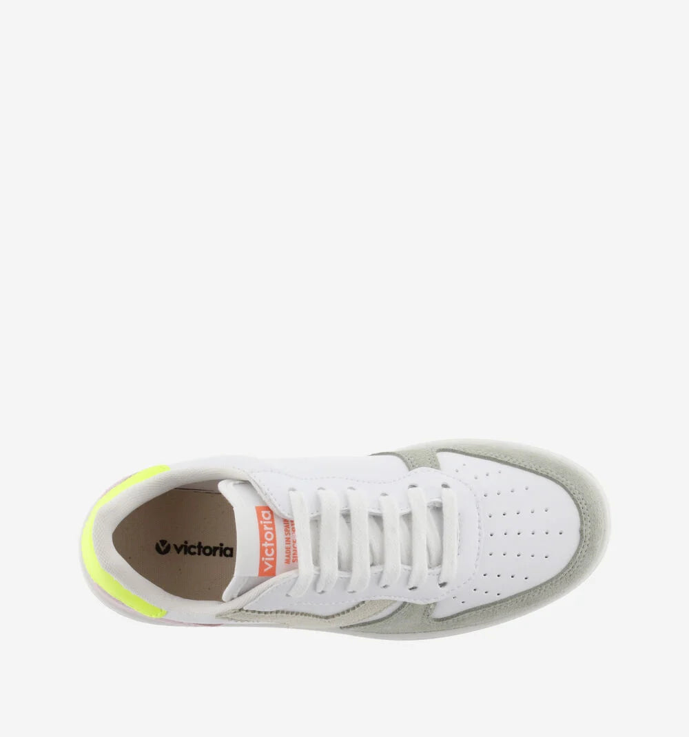 Seul Split Leather Multicolour Trainers - Amarillo