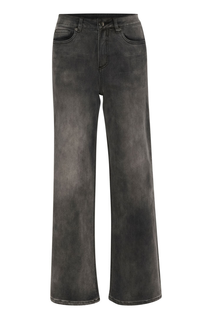 KAsinem High Waist Jeans - Medium Grey Denim