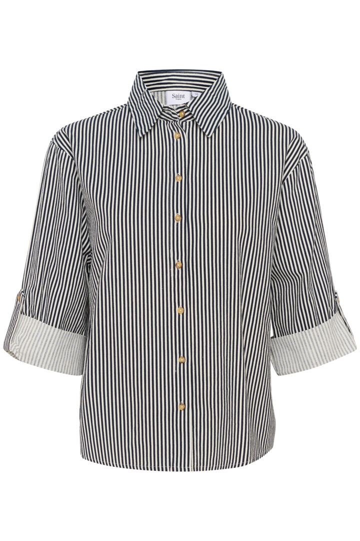 ZalindaSZ Stripe Shirt - Ice Nightsky Stripe