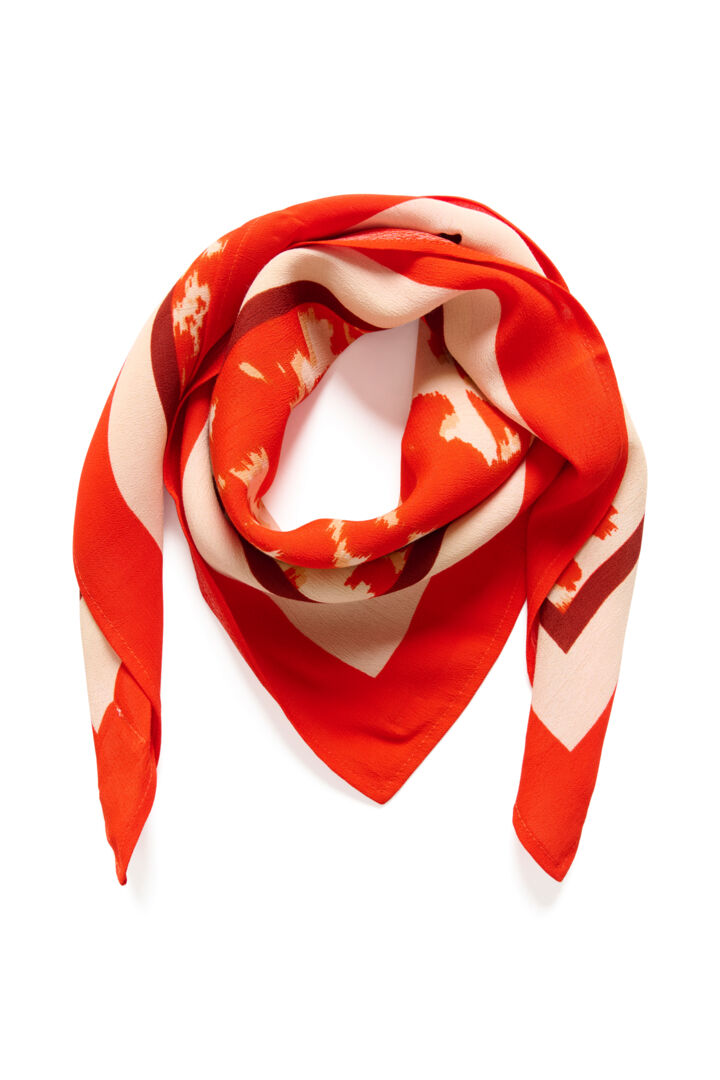 KhloeSZ Scarf - Poinciana Water Bloom