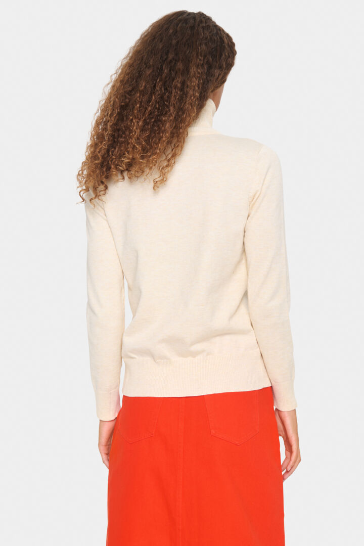 MilaSZ Rollneck Pullover - Baby's Breath Melange