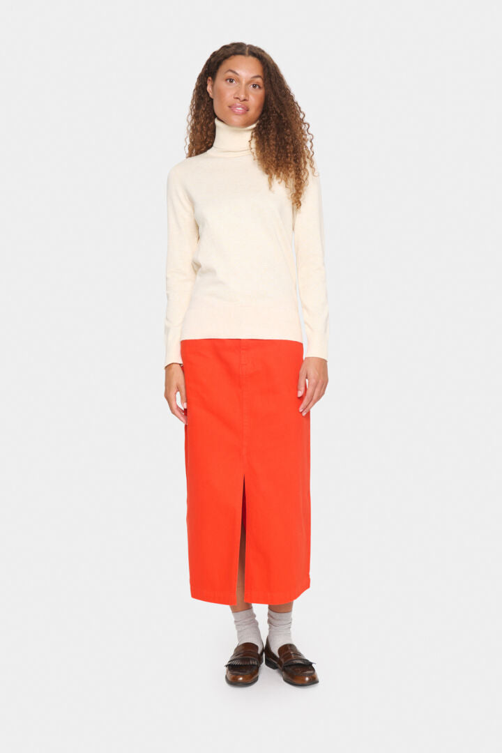 MilaSZ Rollneck Pullover - Baby's Breath Melange
