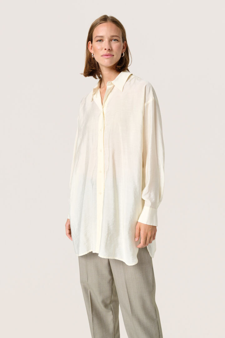 SLLeodora Long Shirt - Whisper White