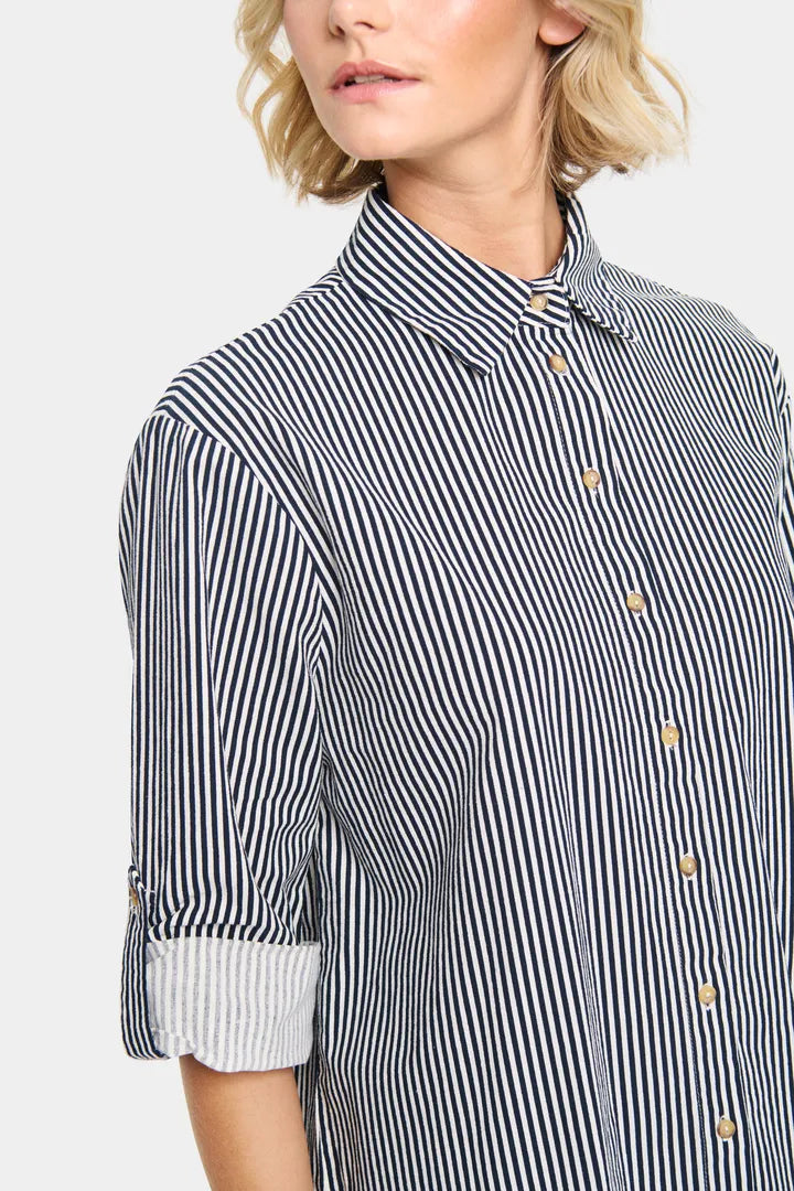 ZalindaSZ Stripe Shirt - Ice Nightsky Stripe