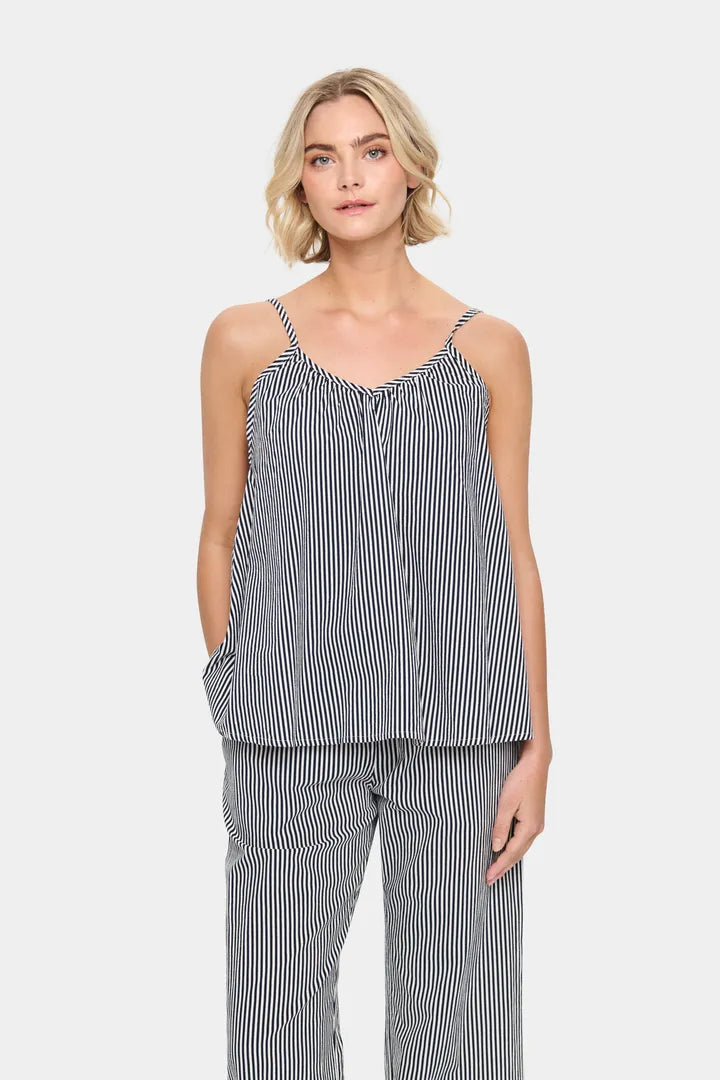 ZalindaSZ Stripe Strap Top - Ice Nightsky Stripe