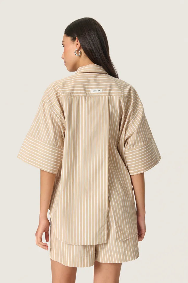 SLKaily Short Sleeve Shirt - Travertine Stripes