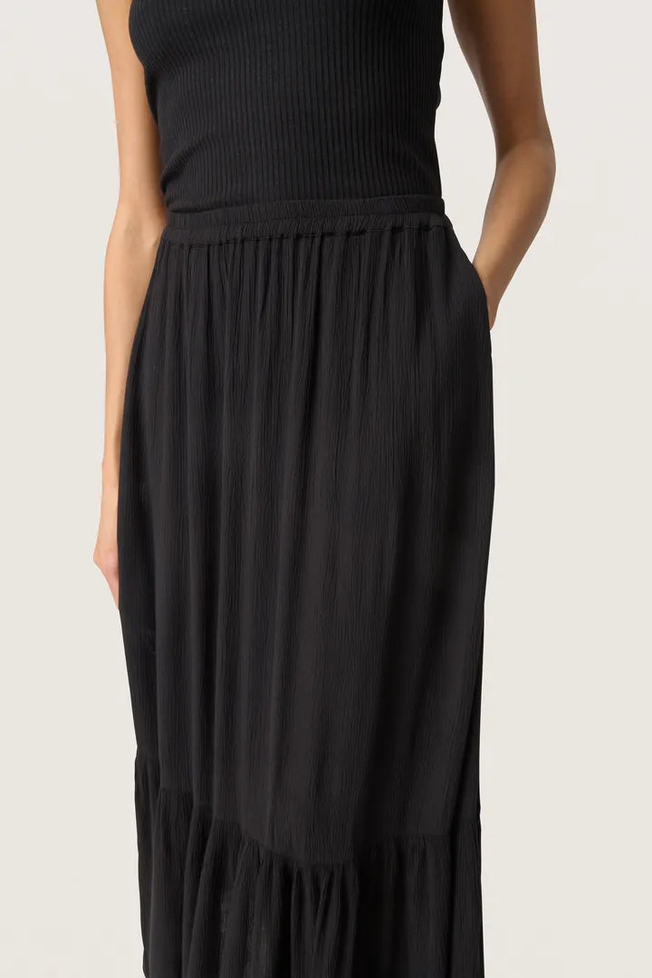SLElonor Maxi Skirt - Black