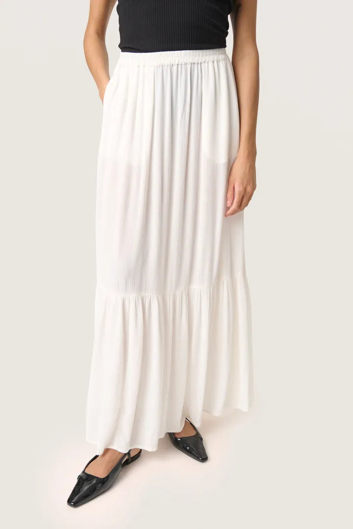 SLElonor Maxi Skirt - Whisper White