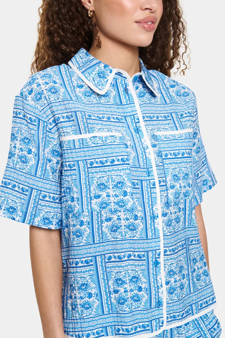 KaisaSZ Shirt - Campanula Paisley Squares