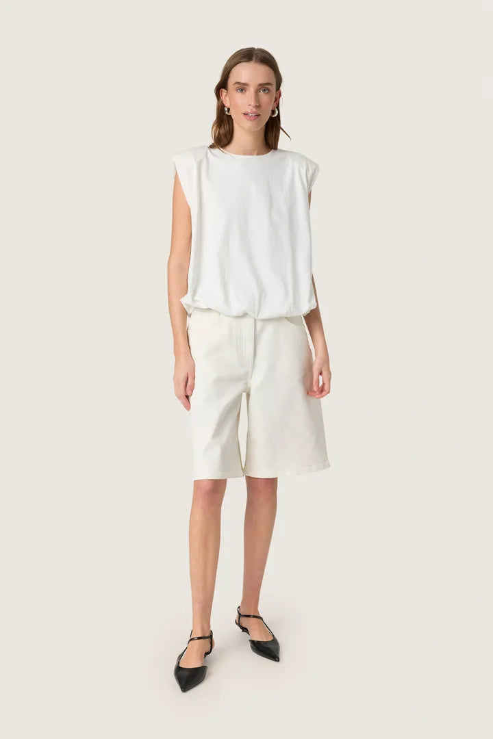 SLJina Balloon Tank Top - Broken White