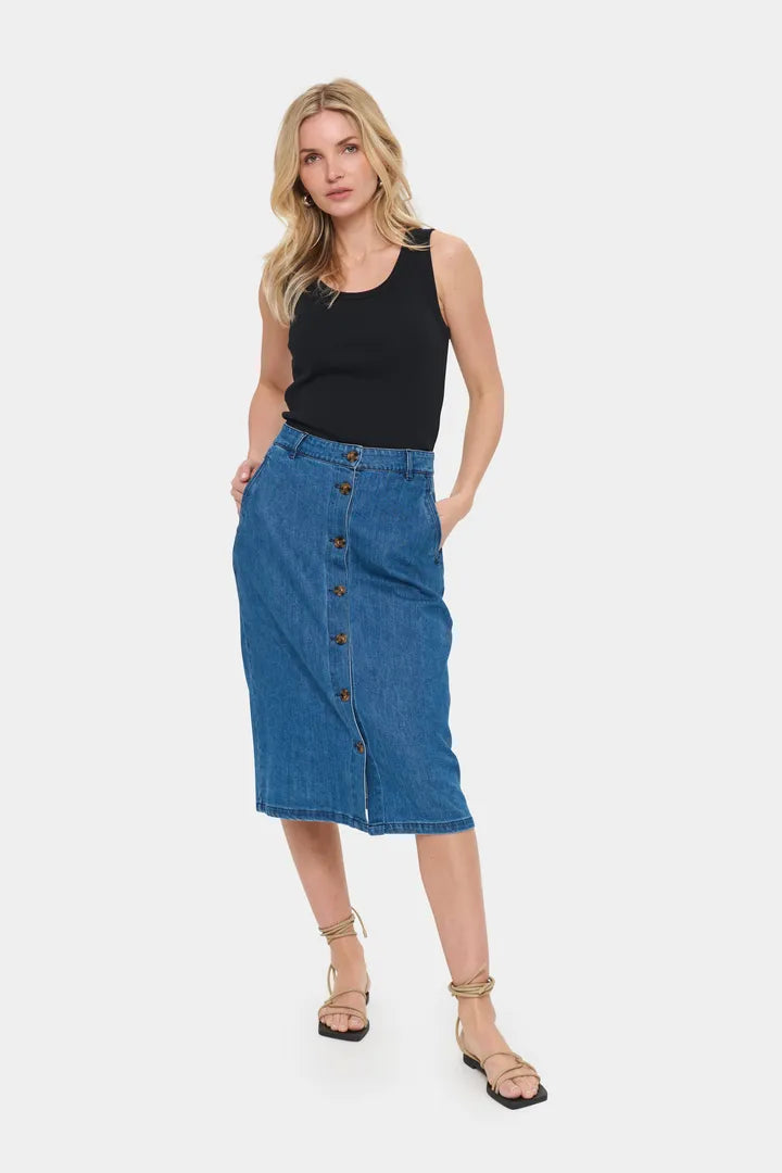 KayoSZ Skirt - Medium Blue Denim