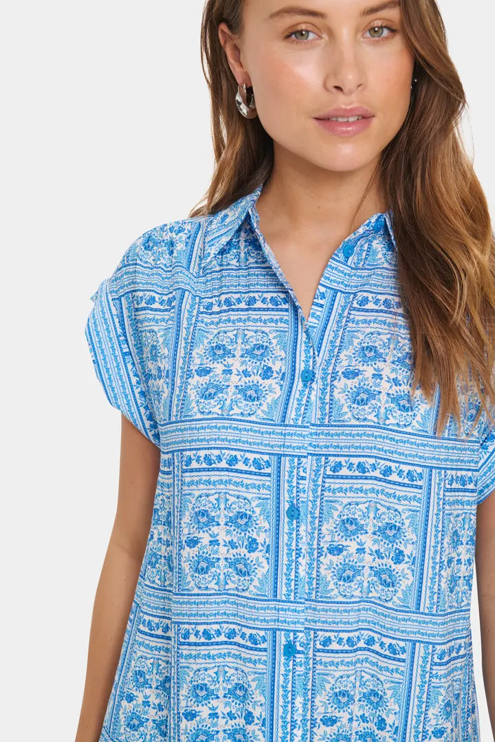 KaisaSZ Short Sleeve Dress - Campanula Paisley