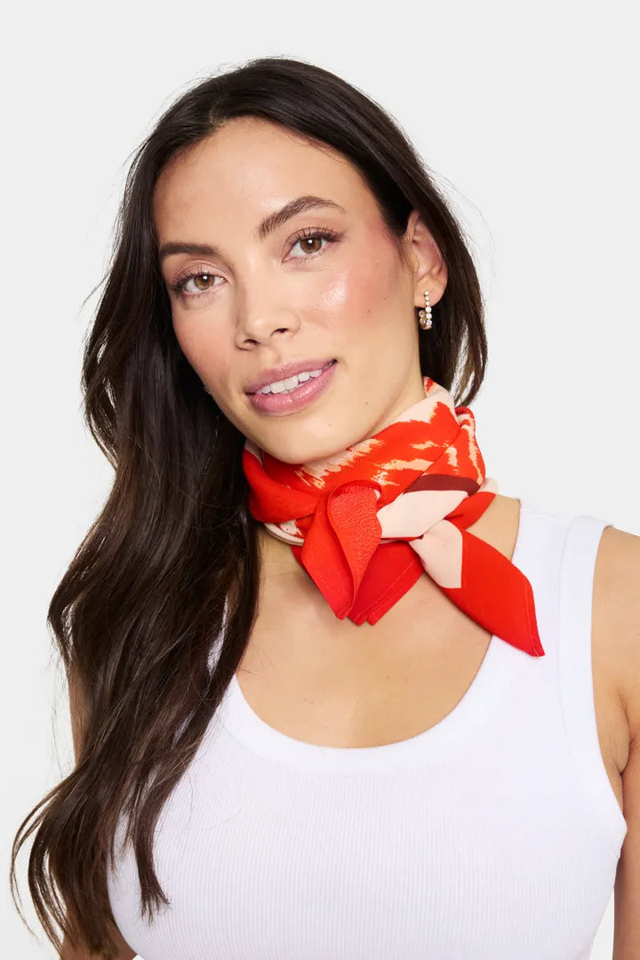 KhloeSZ Scarf - Poinciana Water Bloom