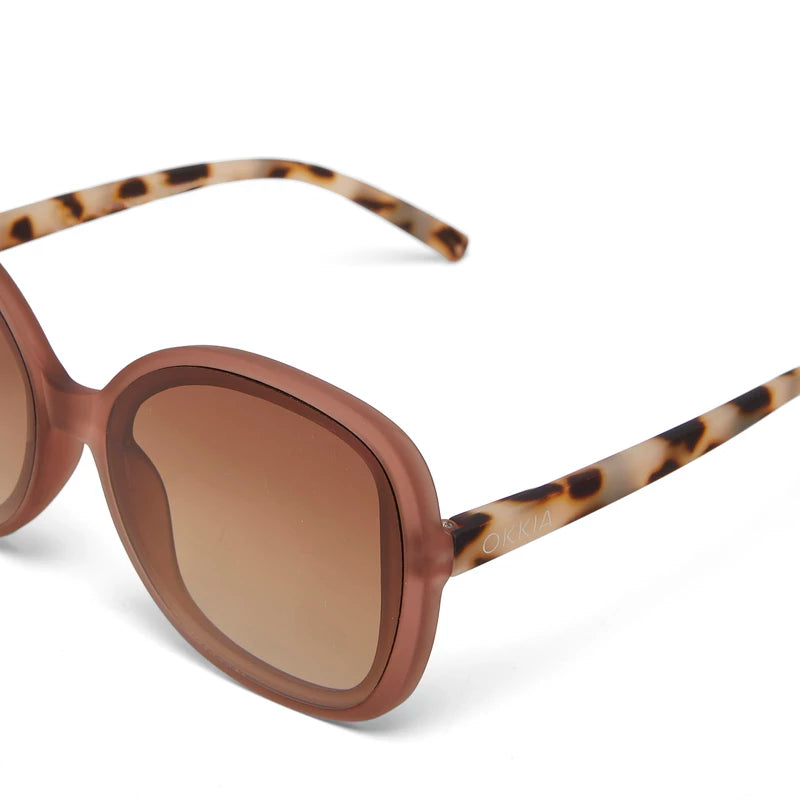 Anna Butterfly Sunglasses - Pink Havana