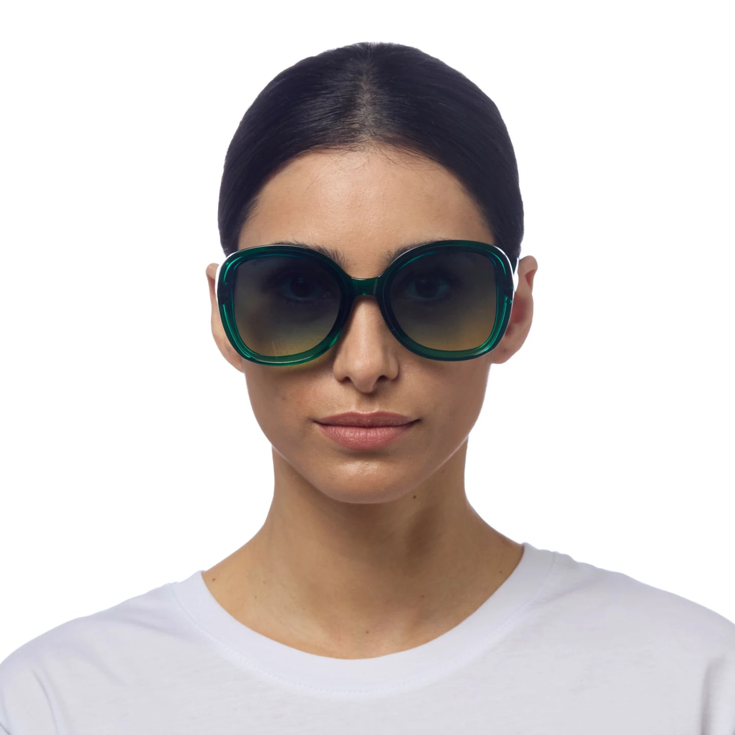 Anna Butterfly Sunglasses - Transparent Green
