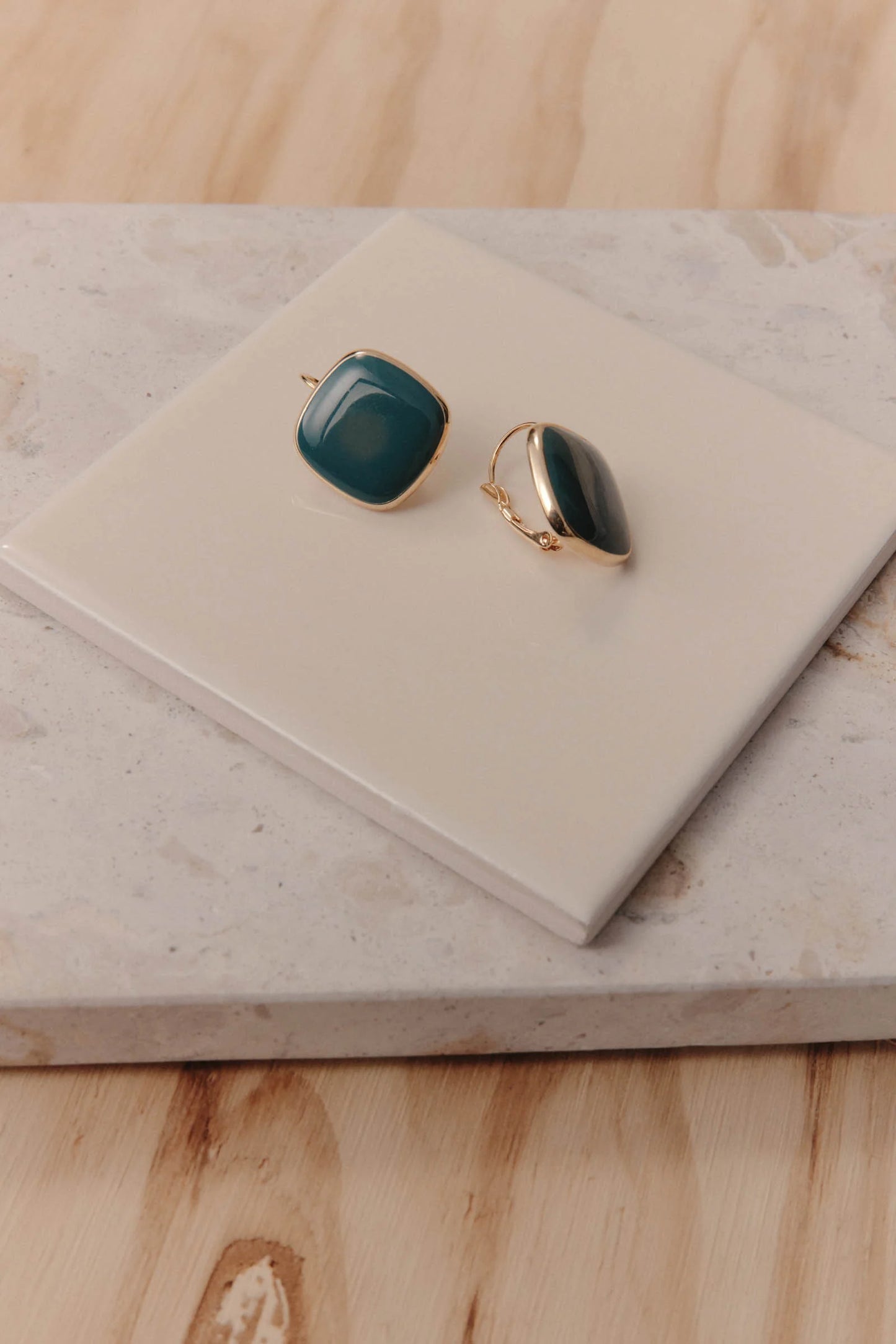 Naviva Earrings - Teal