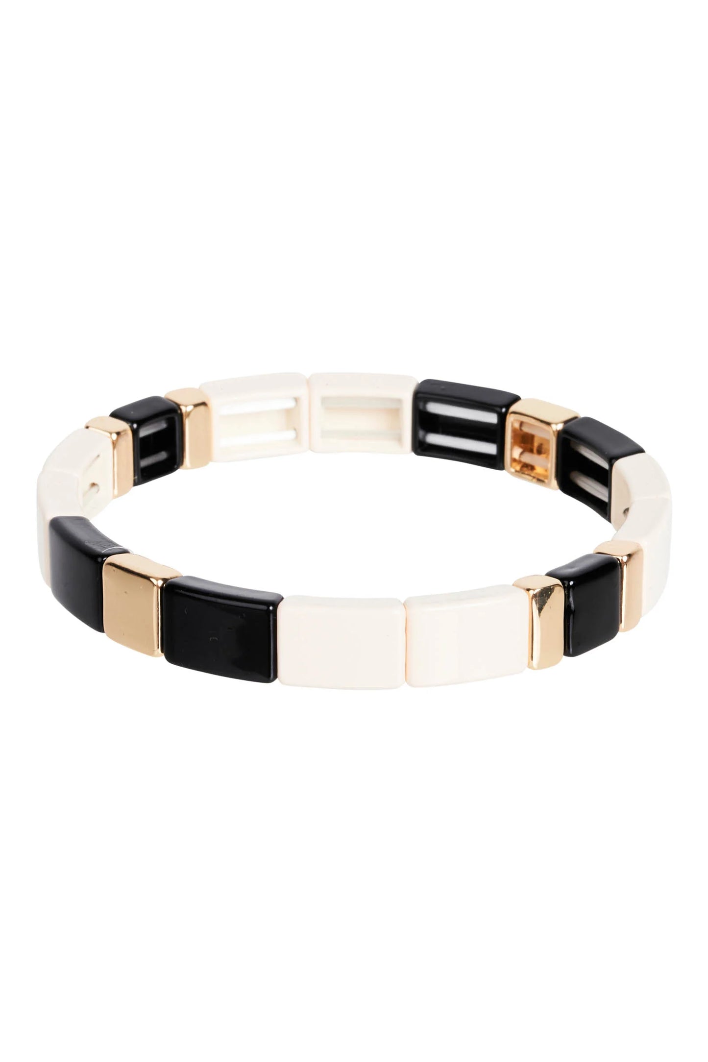 Santani Cuff - Ecru / Black