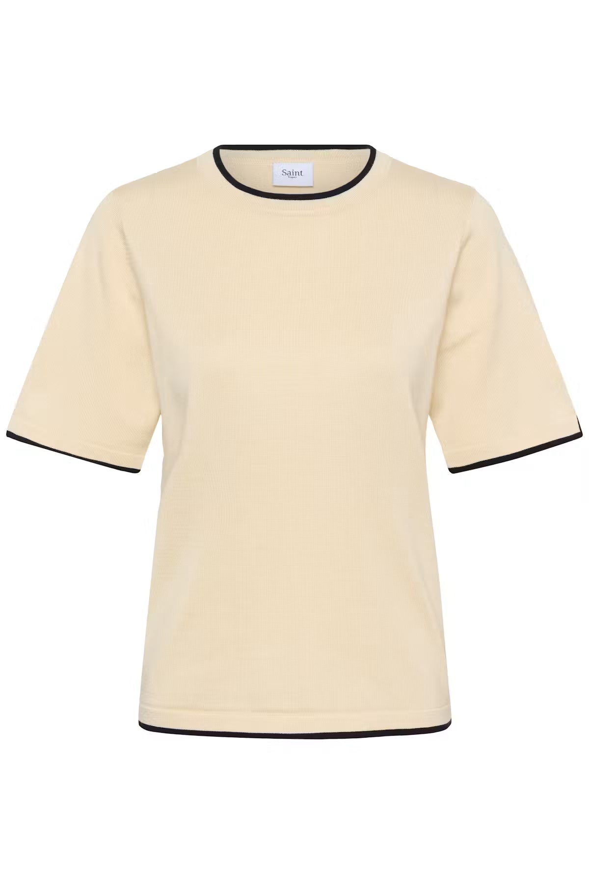 MilaSZ Contrast Stripe Short Sleeve Pullover - Birch Nightsky