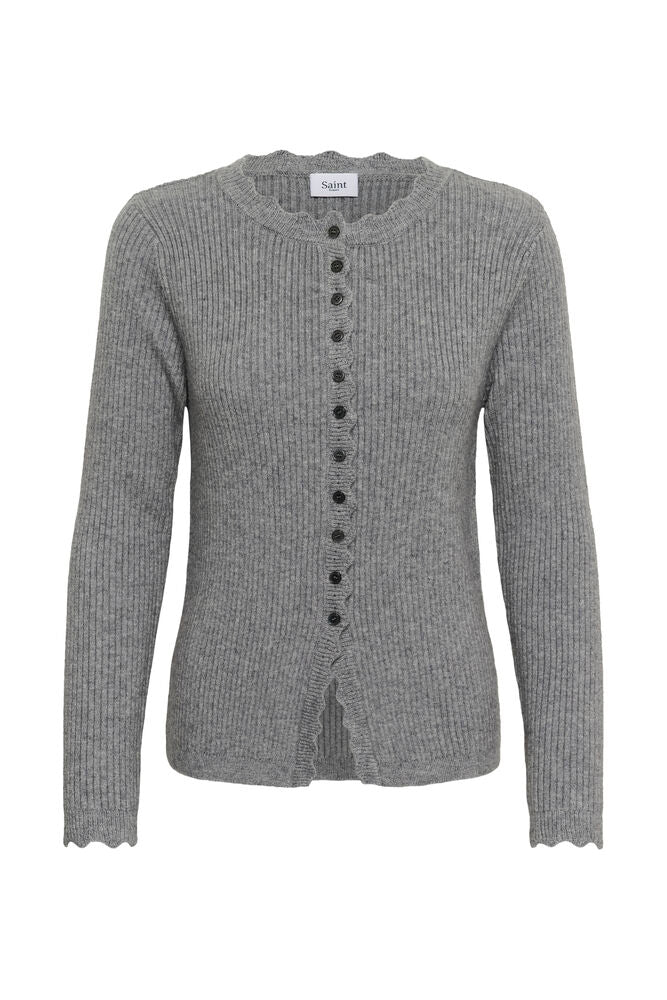 TristenSZ Cardigan - Mist Grey Melange