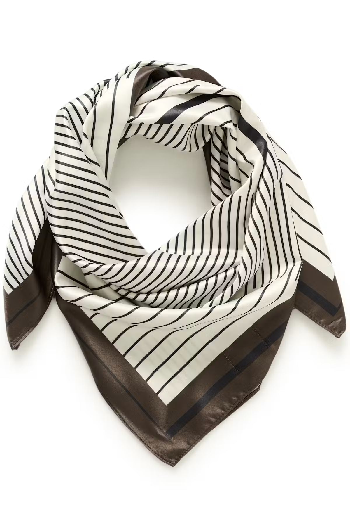 KAscarfina Scarf - Black, Chalk & Coffee