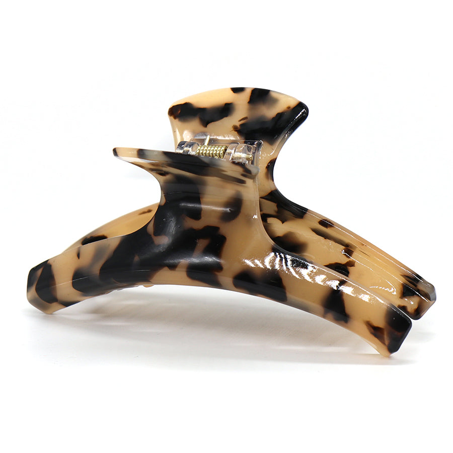 Caramel/Black Acrylic Claw Clip