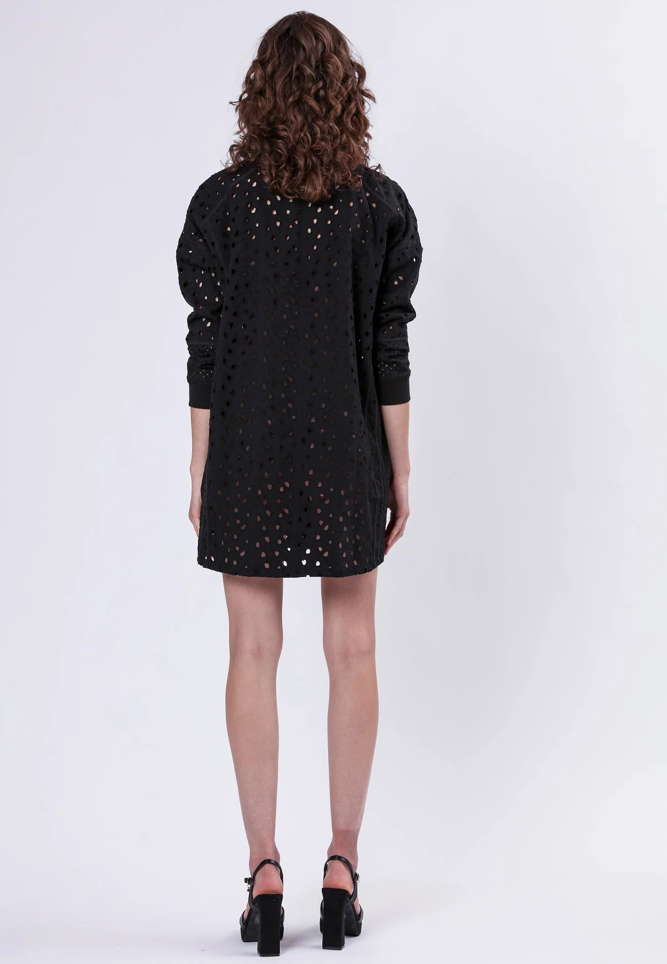 Coral Shirt Dress - Black