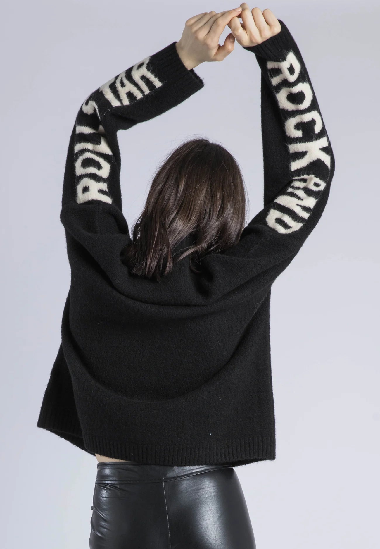Phoebe Cardigan - Black / White