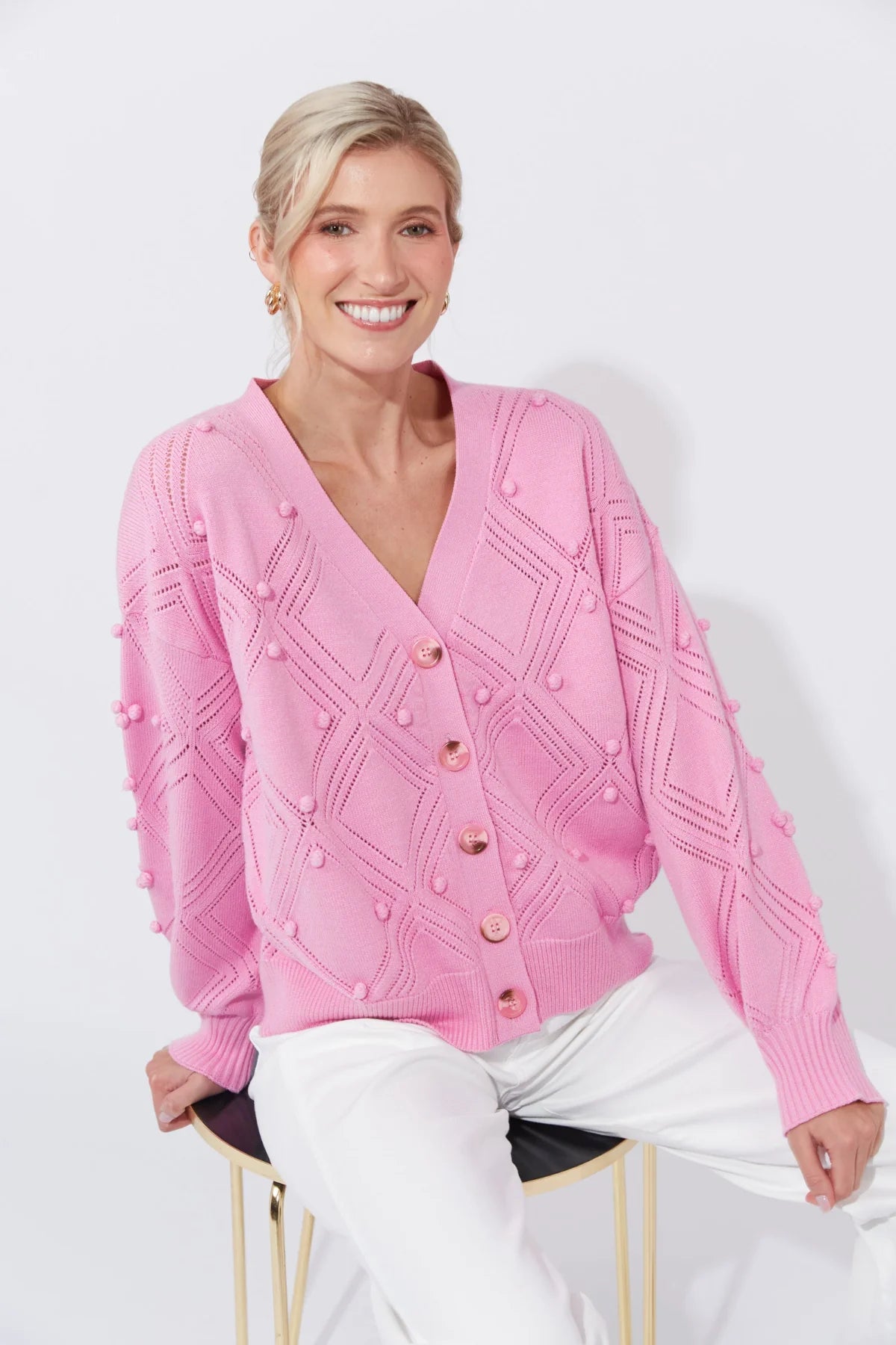 Corfu Cardigan - Musk