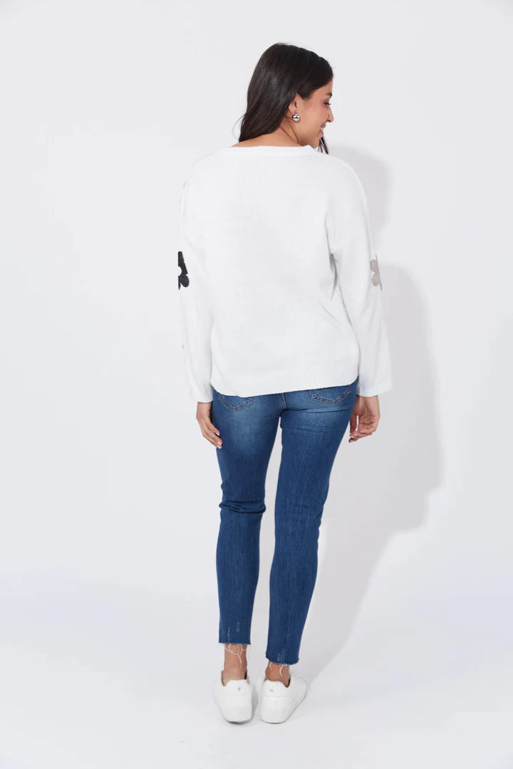 Delphi Jumper - White / Kohl