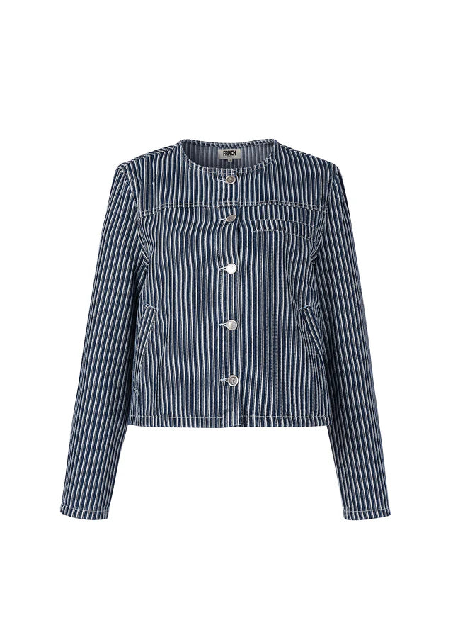 Gaura Blue Denim Jacket - Marine Blue