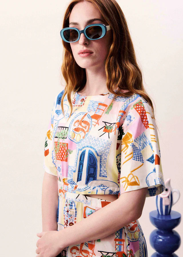Pearl Dress Waters Edge - Mixed Print