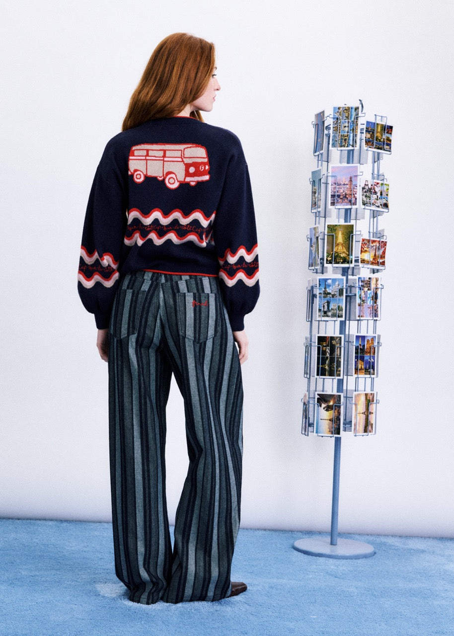 Roadtrip Cardigan - Blue Marine
