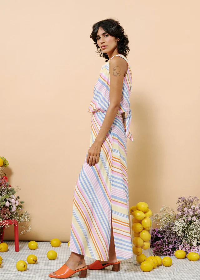 Maily Skirt - Multi Stripes