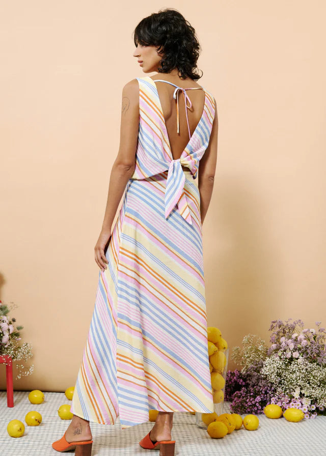 Maily Skirt - Multi Stripes