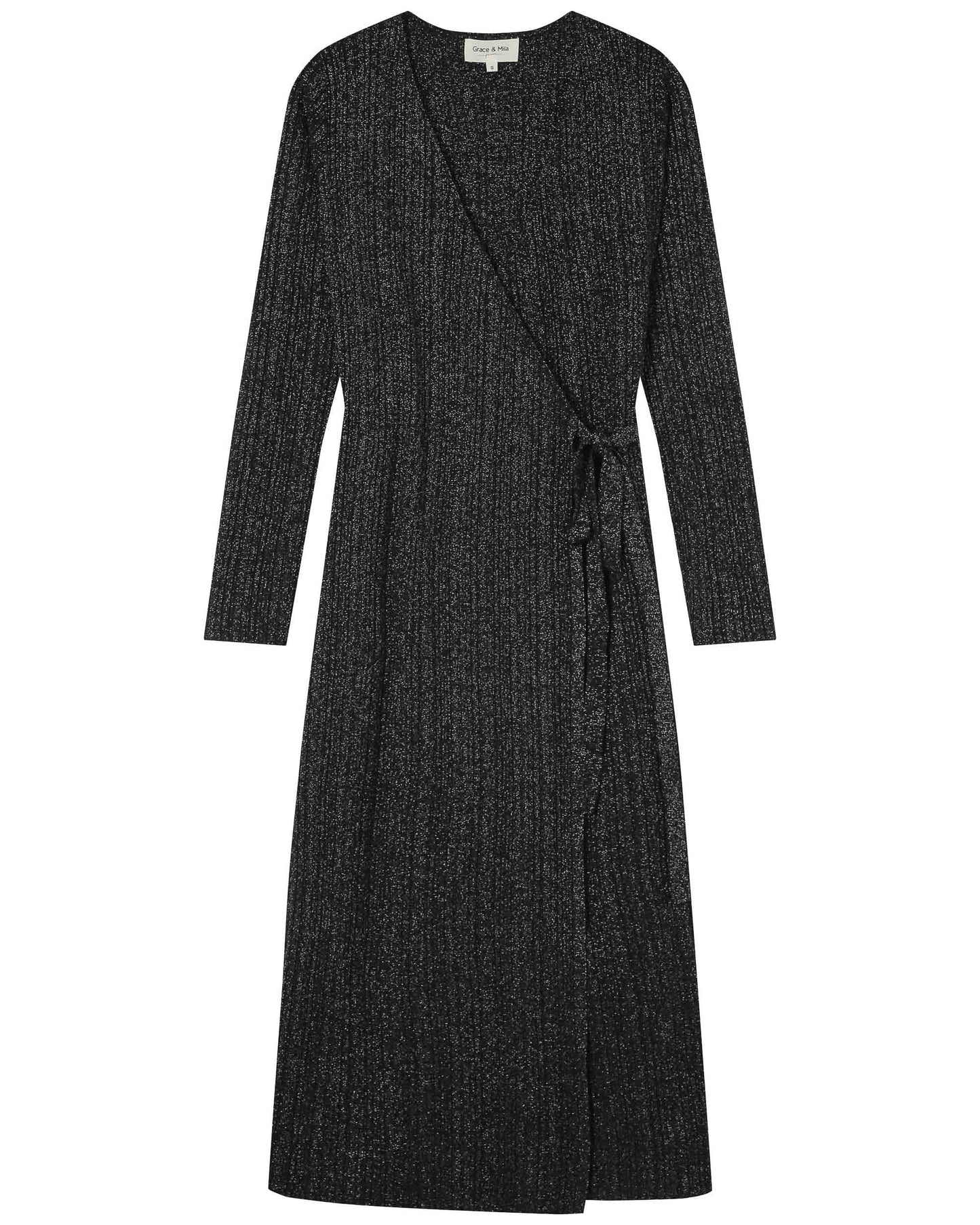 Tangerine Wrap Dress - Silver