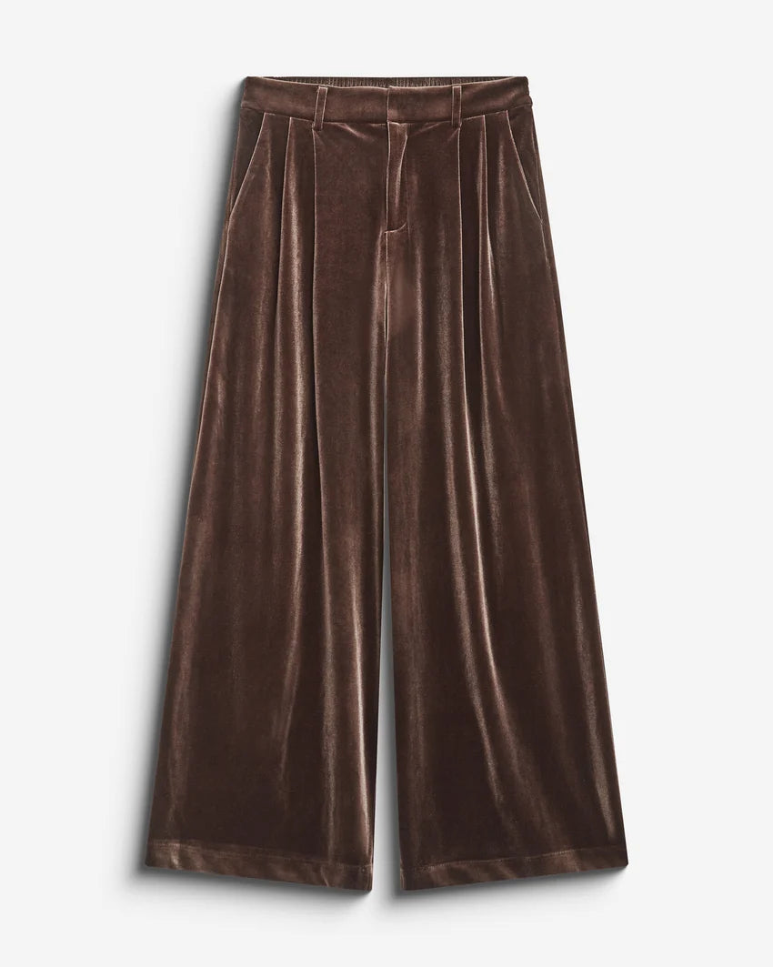 Benson Velvet Trousers - Chocolate