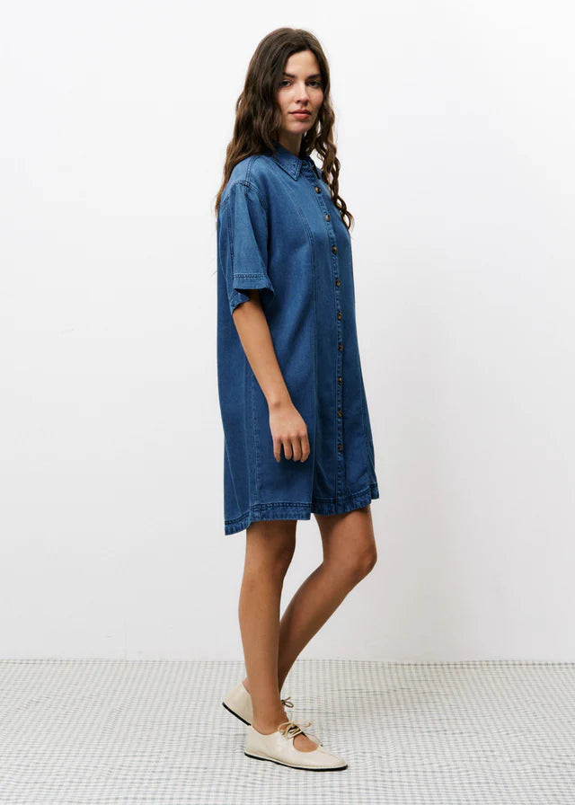 Eucalyptus Denim Dress - Blue Jean
