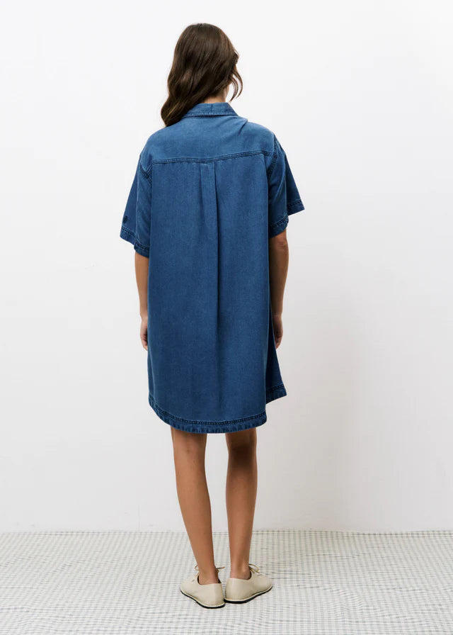 Eucalyptus Denim Dress - Blue Jean